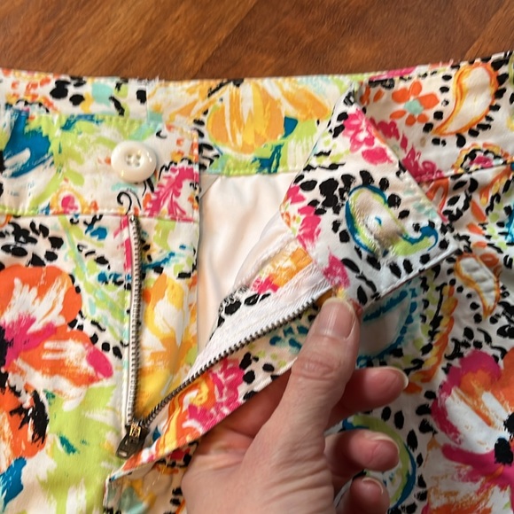 EUC Christopher & Banks flower and paisley skort - Picture 4 of 14